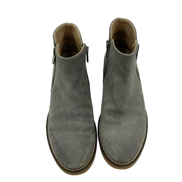 ITALEAU Waterproof Foliana Booties Gray Suede Ankle Boots Womens EUR 37 6.5 - Picture 2 of 11